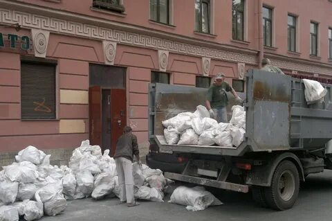 Вывоз мешков со строительным мусором